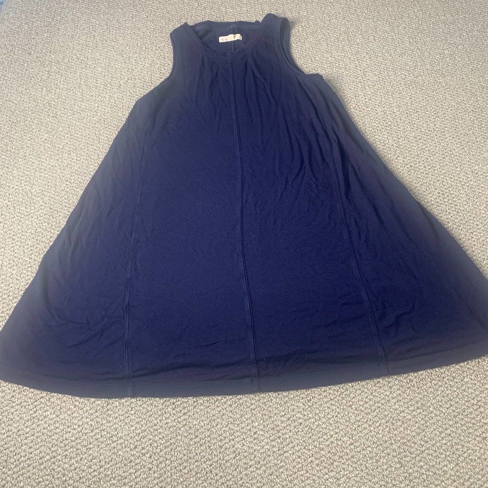 Lou & Grey For LOFT Womens Dress Size Small Blue Sleeveless Mini Tank Scoop Neck